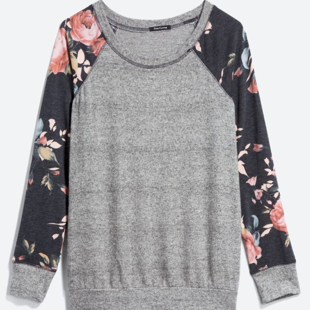 Stitchfix Pink Clover Brushed Knit Top Sz Medium